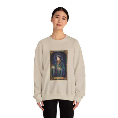 Mystic Empress Tarot Crewneck Sweatshirt | classic tarot style, modern tarot apparel