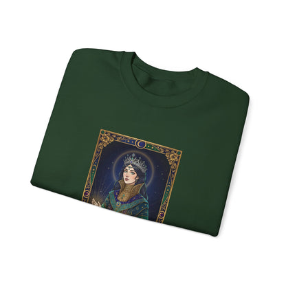 Mystic Empress Tarot Crewneck Sweatshirt | classic tarot style, modern tarot apparel