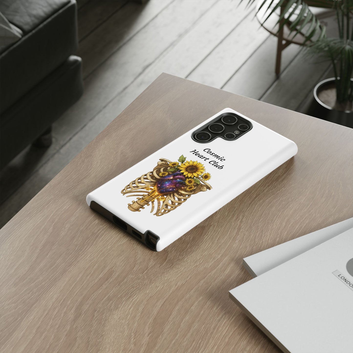 Tough Cases - 'Cosmic Heart Club' Floral Ribcage Phone Case