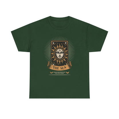 "The Sun" Tarot Tee — Vintage Celestial Sun Card Graphic T-Shirt