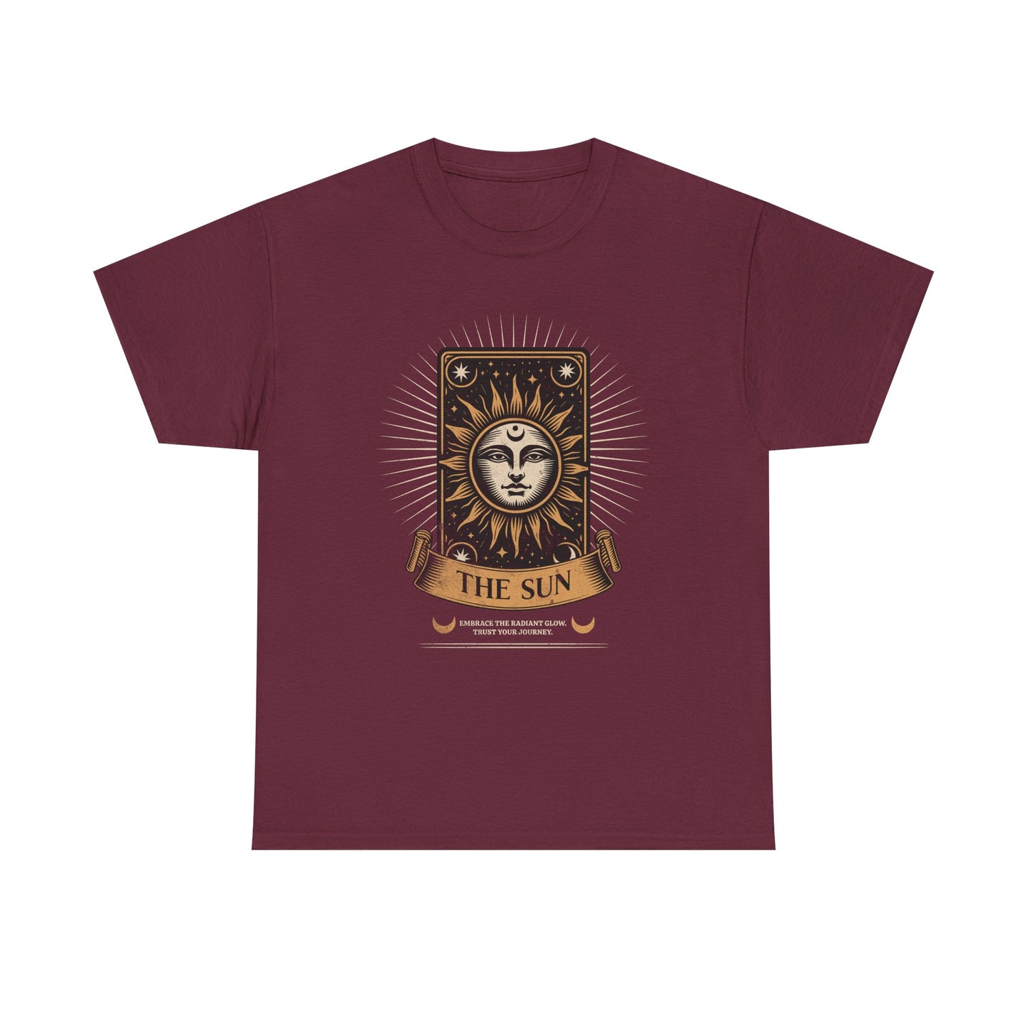 "The Sun" Tarot Tee — Vintage Celestial Sun Card Graphic T-Shirt