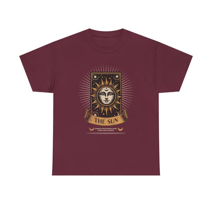 "The Sun" Tarot Tee — Vintage Celestial Sun Card Graphic T-Shirt