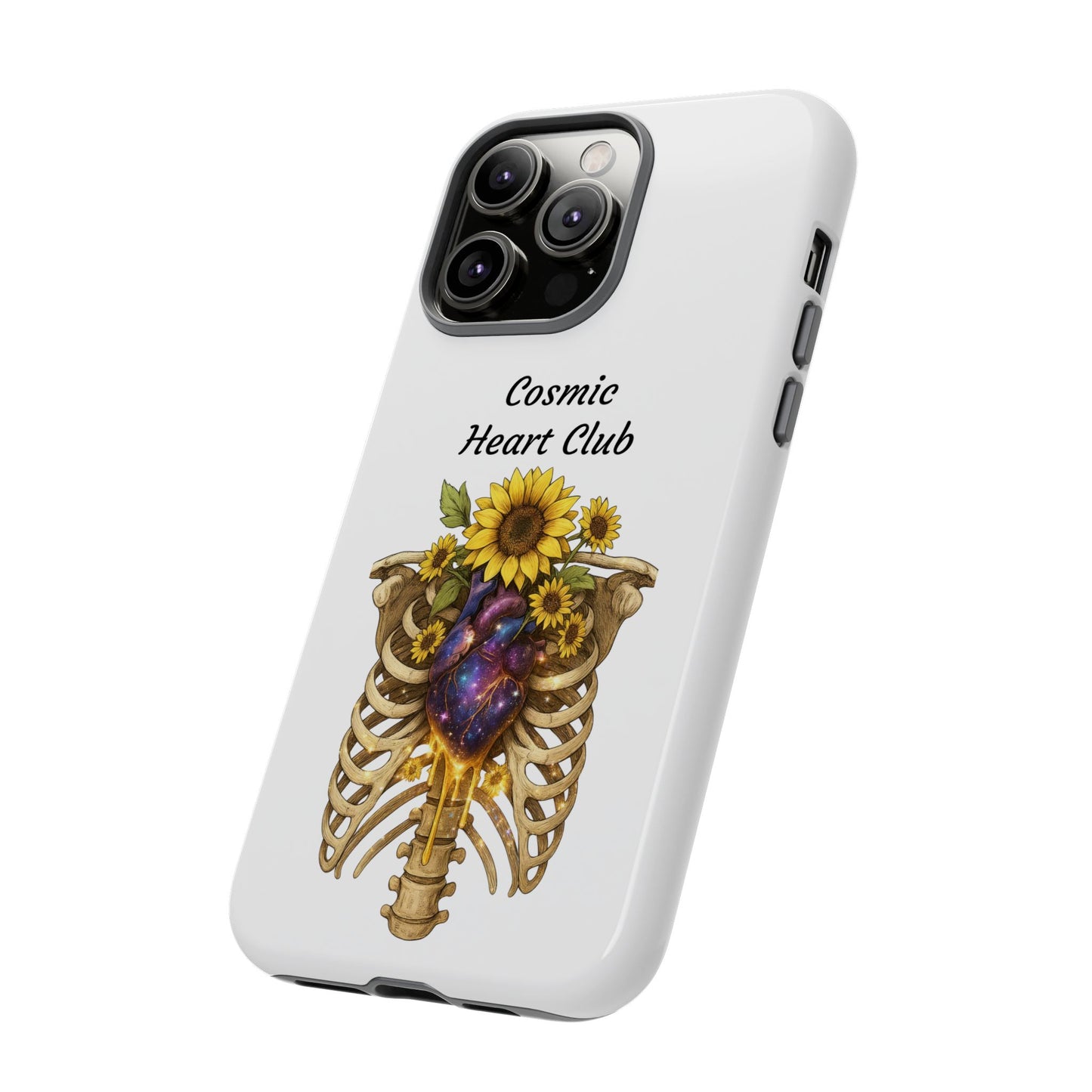 Tough Cases - 'Cosmic Heart Club' Floral Ribcage Phone Case