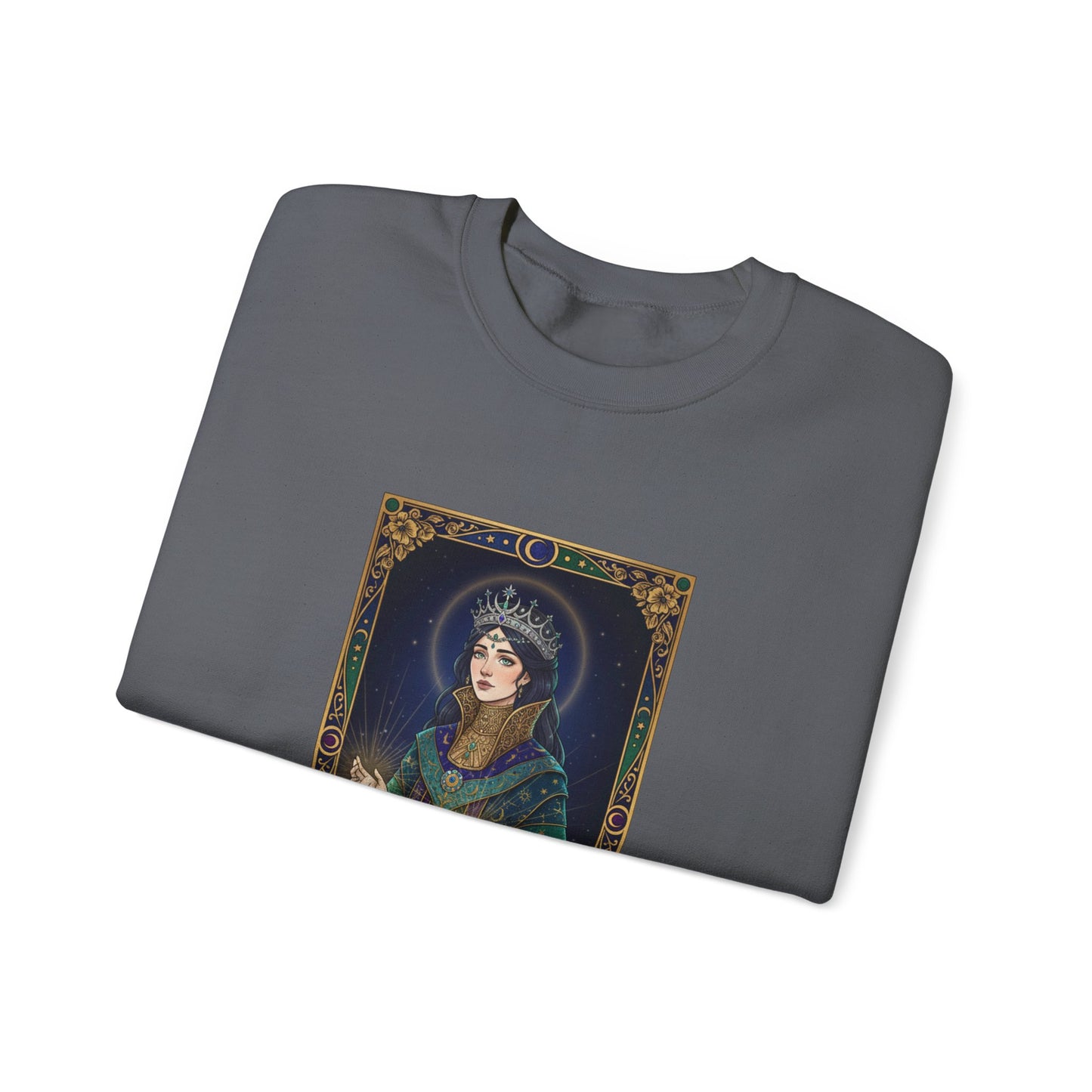Mystic Empress Tarot Crewneck Sweatshirt | classic tarot style, modern tarot apparel