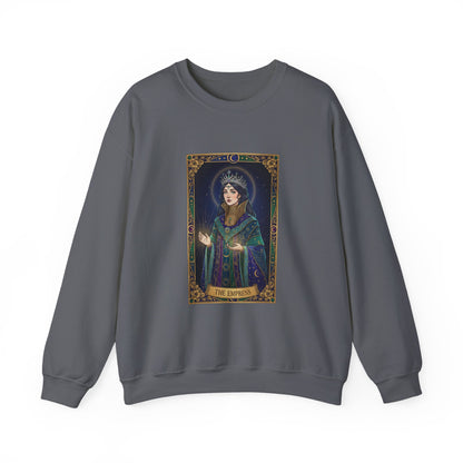 Mystic Empress Tarot Crewneck Sweatshirt | classic tarot style, modern tarot apparel