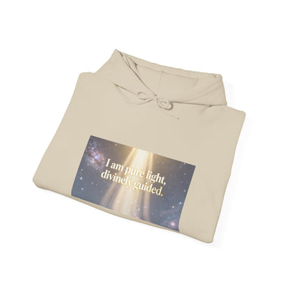 I Am Pure Light Divine Guided | Spiritual Inspirational Graphic Hoodie