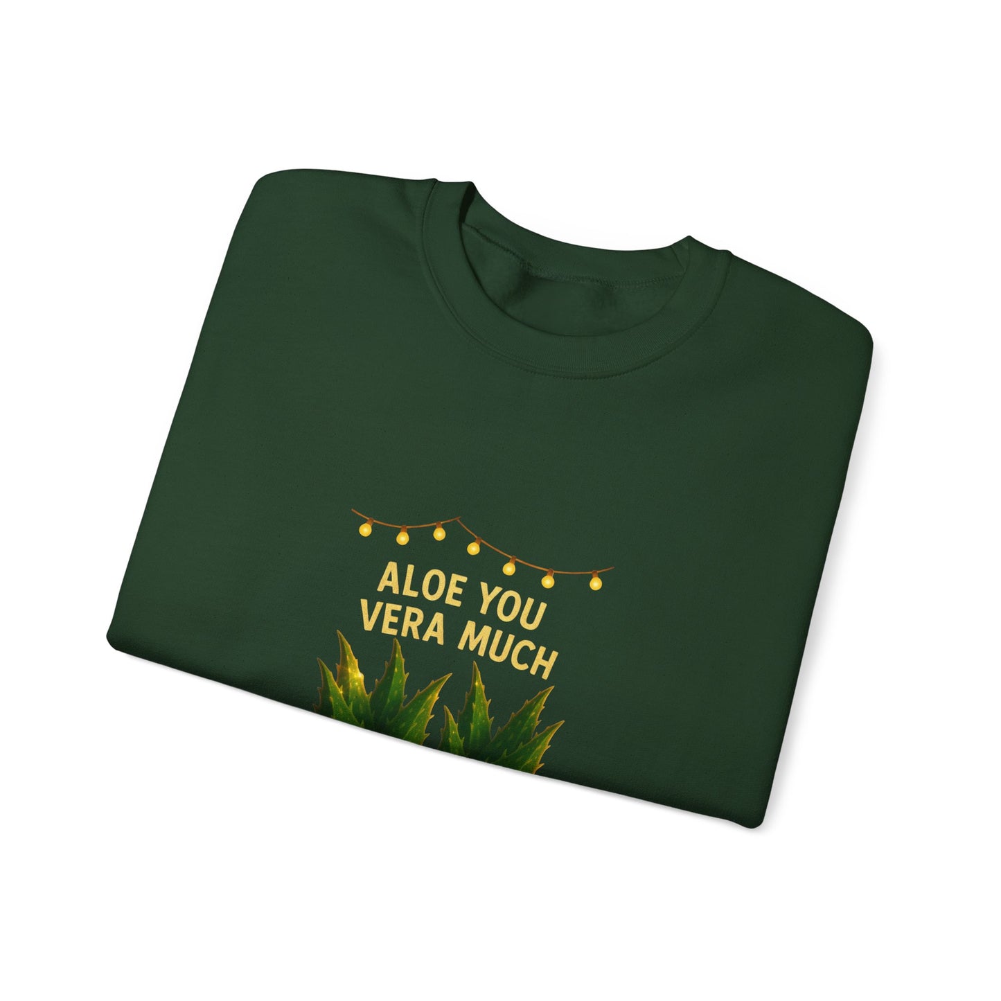 "Aloe You Vera Much" Sweatshirt — Cute Potted Succulent Crewneck Gift